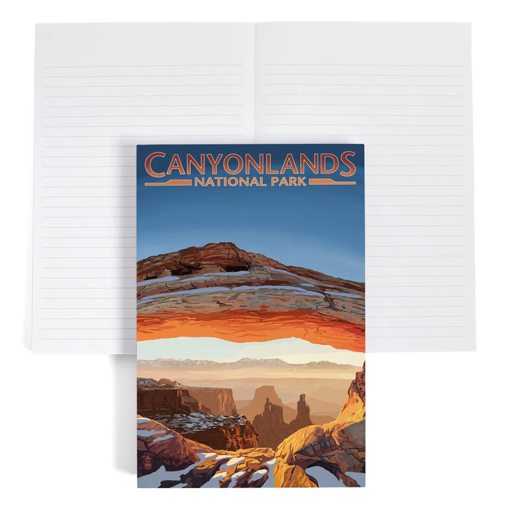 Lined 6x9 Journal, Canyonlands National Park, Utah, Arch, Painterly Series, Lay Flat, 193 Pages, FSC paper