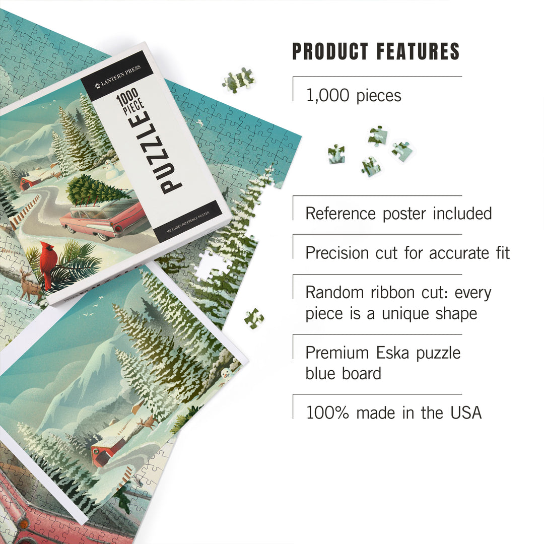 Holiday Tradition, Christmas Tree Farm, 1000 Piece Jigsaw Puzzle