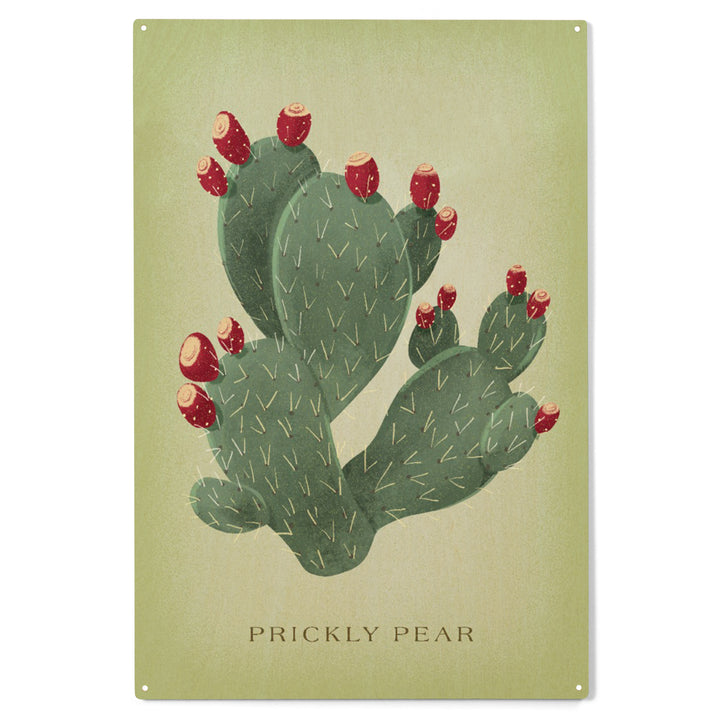 Prickly Pear, Vintage Flora, Wood Sign and Postcards