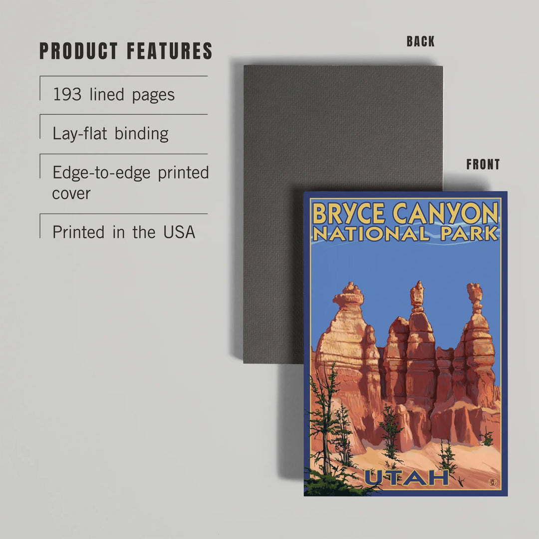Lined 6x9 Journal, Bryce Canyon National Park, Utah, Summer #2, Lay Flat, 193 Pages, FSC paper