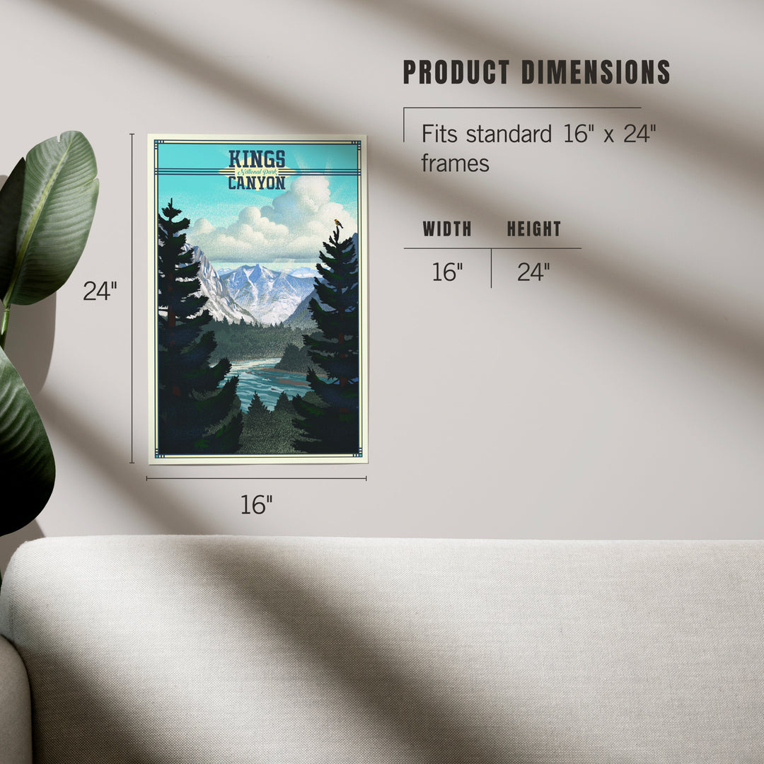 Kings Canyon National Park, Lithograph, Art & Giclee Prints