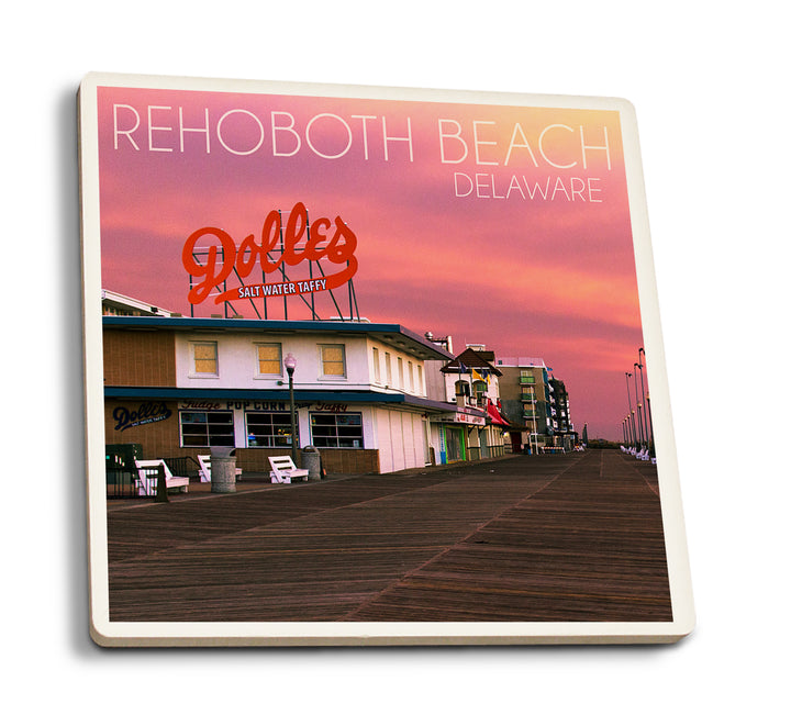 Rehoboth Beach, Delaware, Dolle's and Sunset, Coaster Set