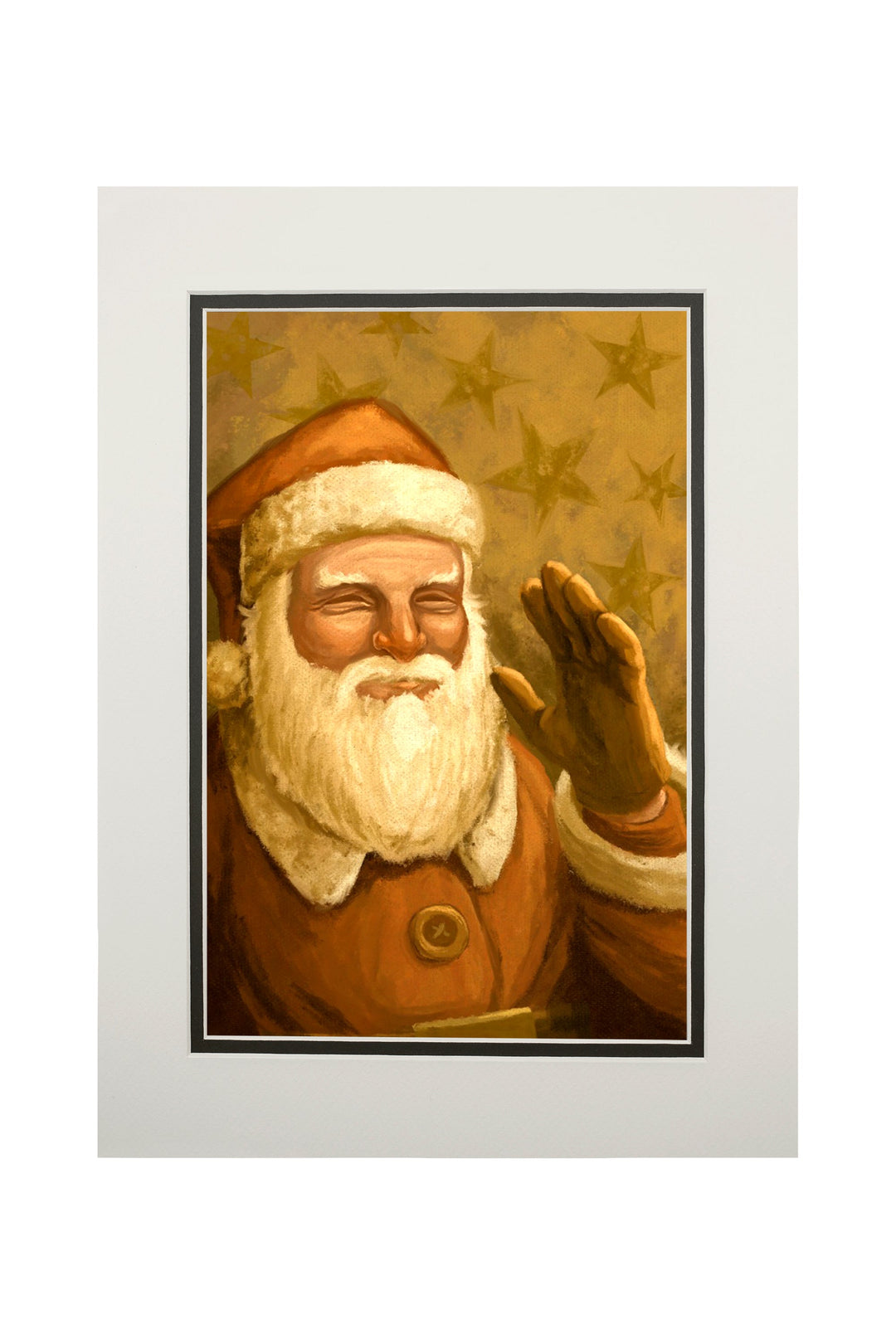 Santa Claus, Christmas Oil Painting, Art & Giclee Prints