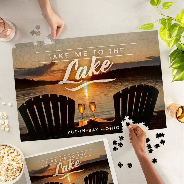 Put-in-Bay, Ohio, Take Me to the Lake, Sunset View, Jigsaw Puzzle
