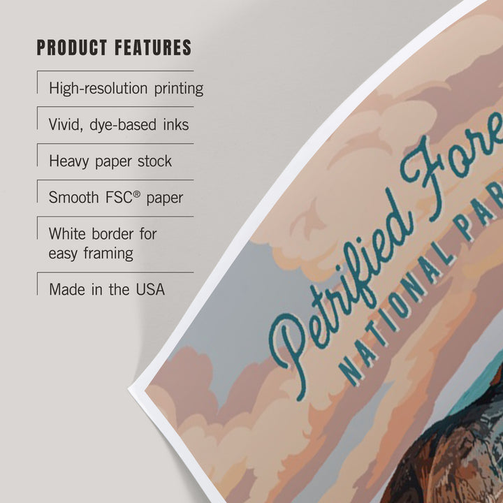 Petrified Forest National Park, Arizona, Painterly National Park Series, Art & Giclee Prints