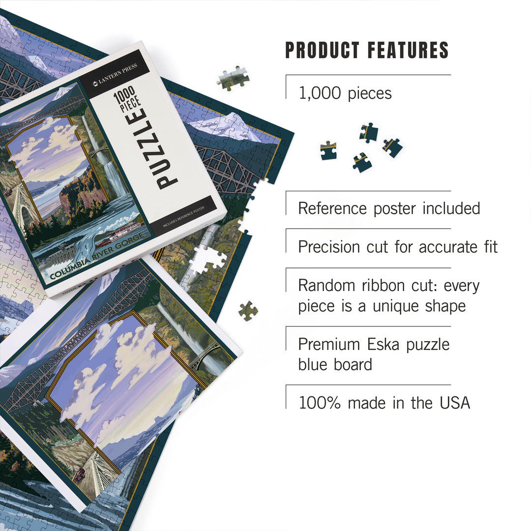 Columbia River Gorge Views, Jigsaw Puzzle