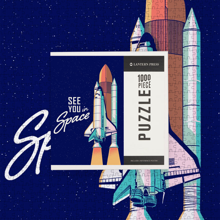 Space Queens Collection, Shuttle Launch, See You In Space, Jigsaw Puzzle
