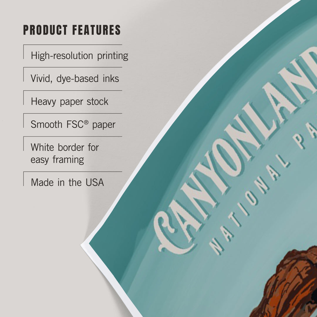 Canyonlands National Park, Utah, Painterly National Park Series, Art & Giclee Prints