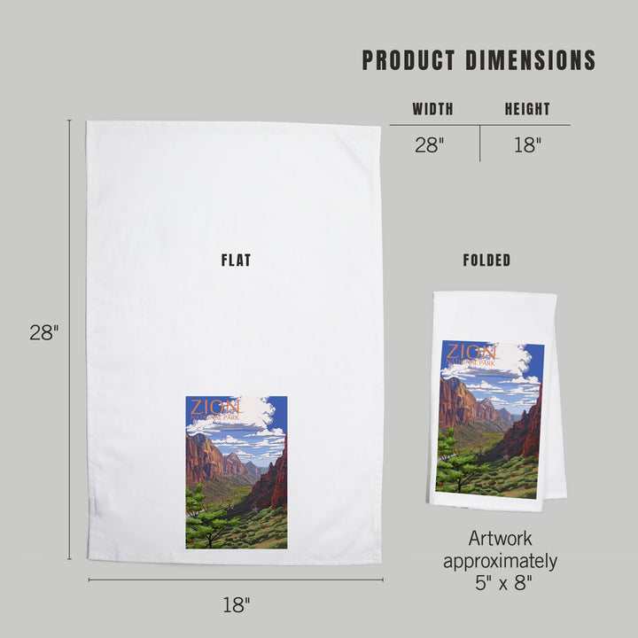 Zion National Park, Utah, Organic Cotton Kitchen Tea Towels
