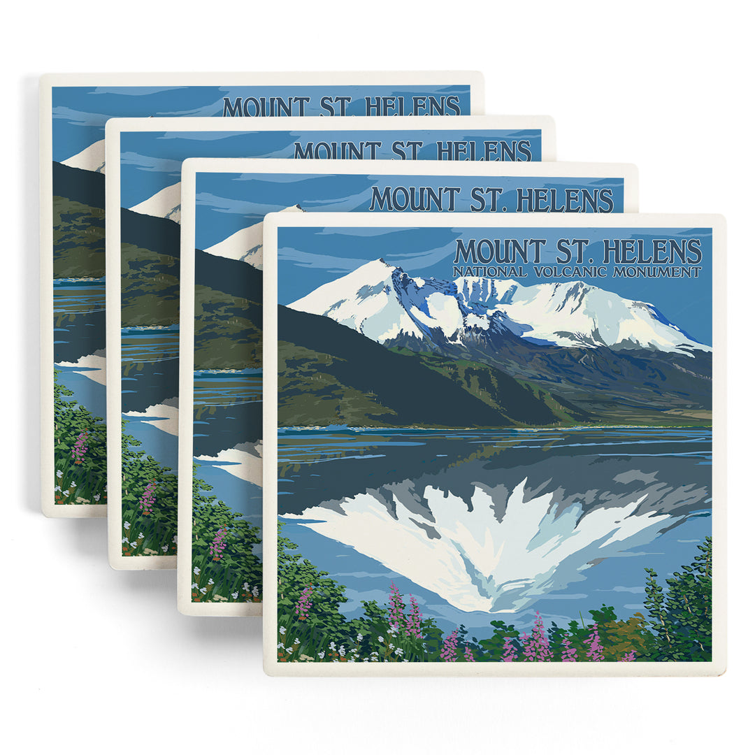 Mount St. Helens, Washington, Before and After Views, Coasters