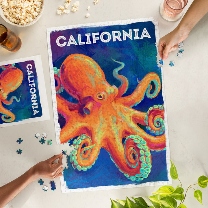 California, Vivid, Octopus, 1000 Piece Jigsaw Puzzle