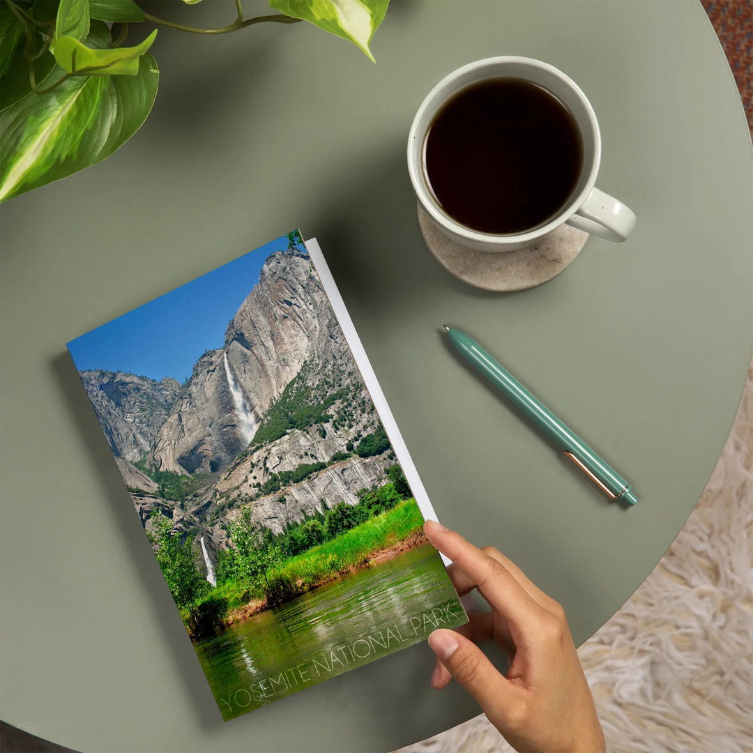 Lined 6x9 Journal, Yosemite National Park, California, Yosemite Falls, Lay Flat, 193 Pages, FSC paper
