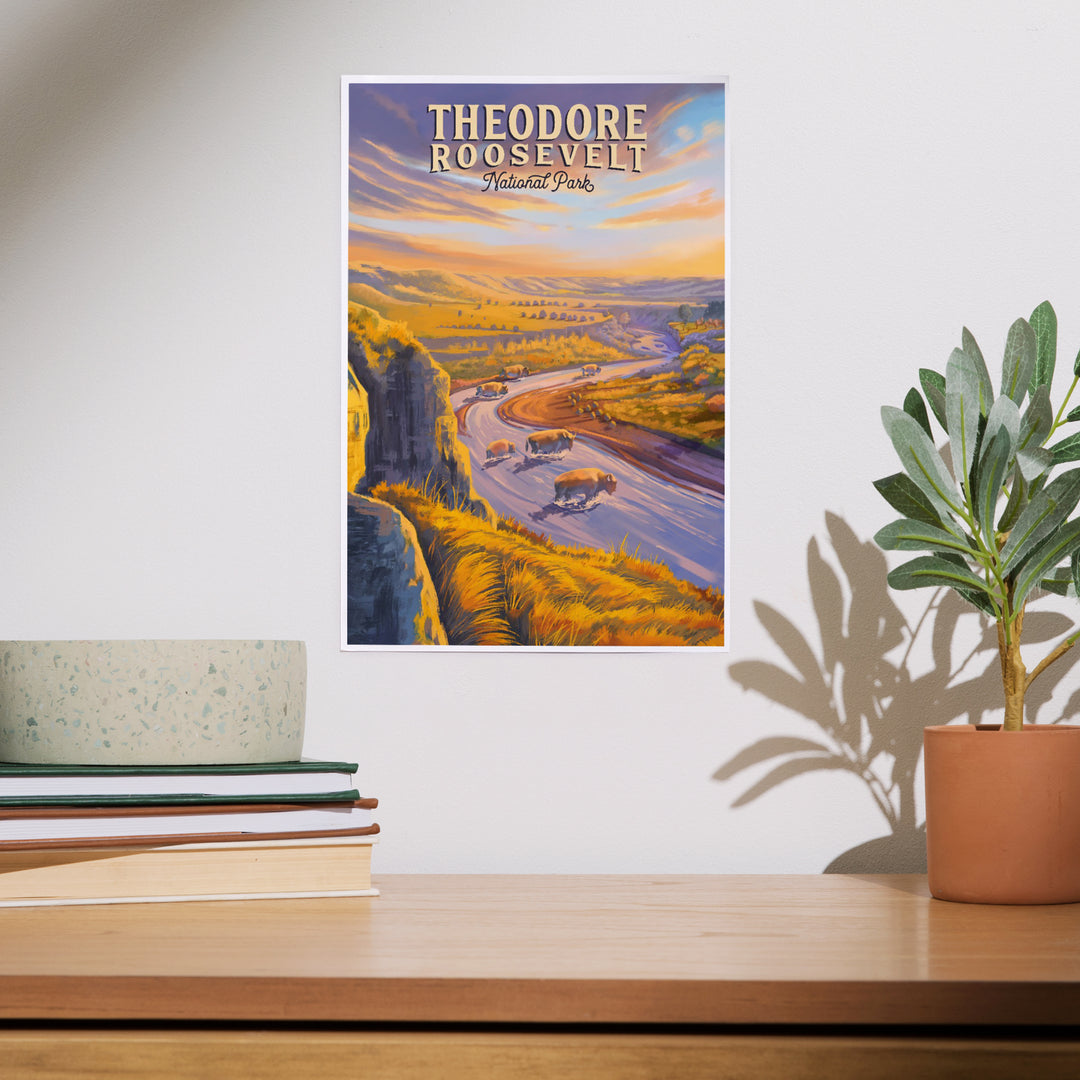 Theodore Roosevelt National Park, North Dakota, Oil Painting, Art & Giclee Prints