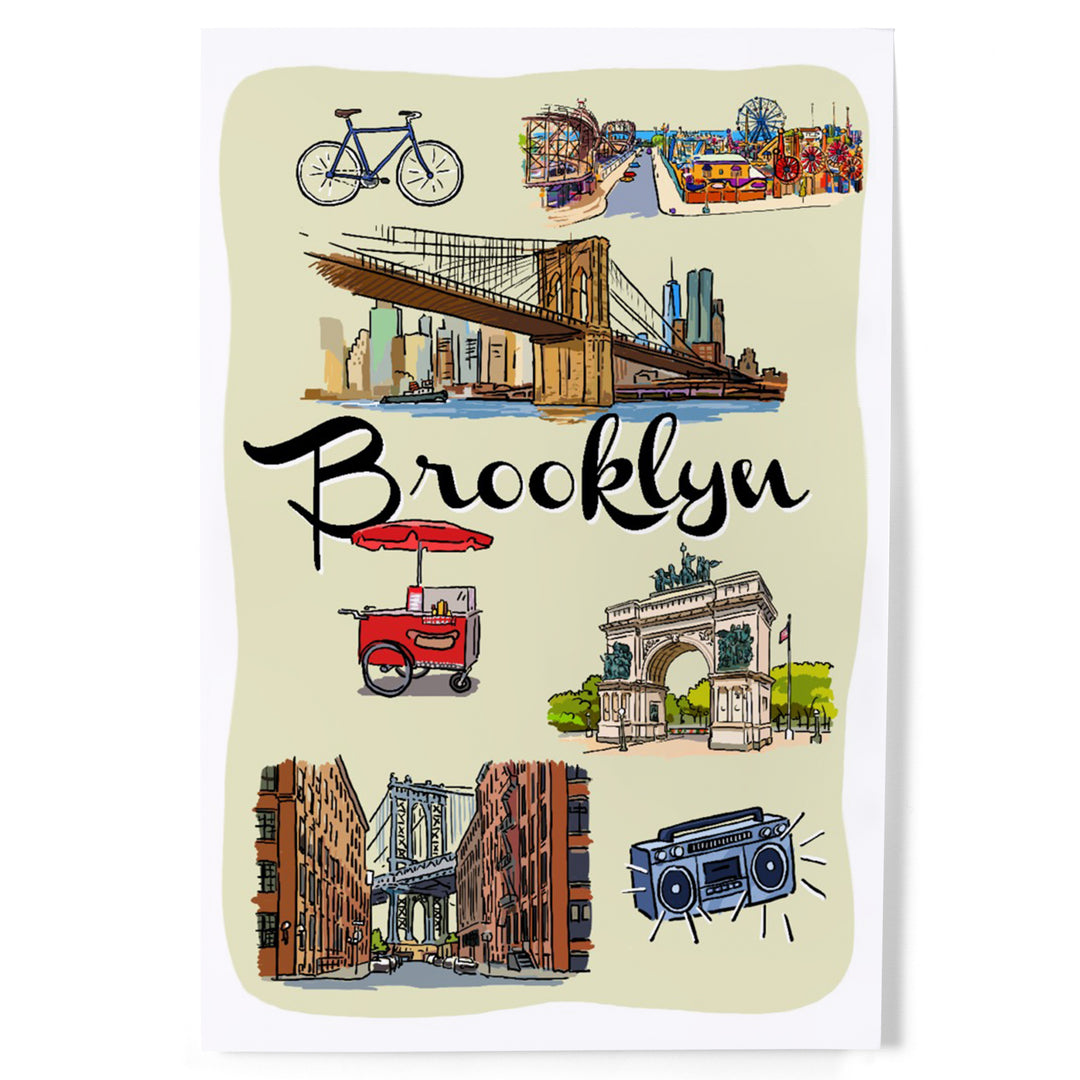 Brooklyn, New York, Landmarks and Icons, Art & Giclee Prints