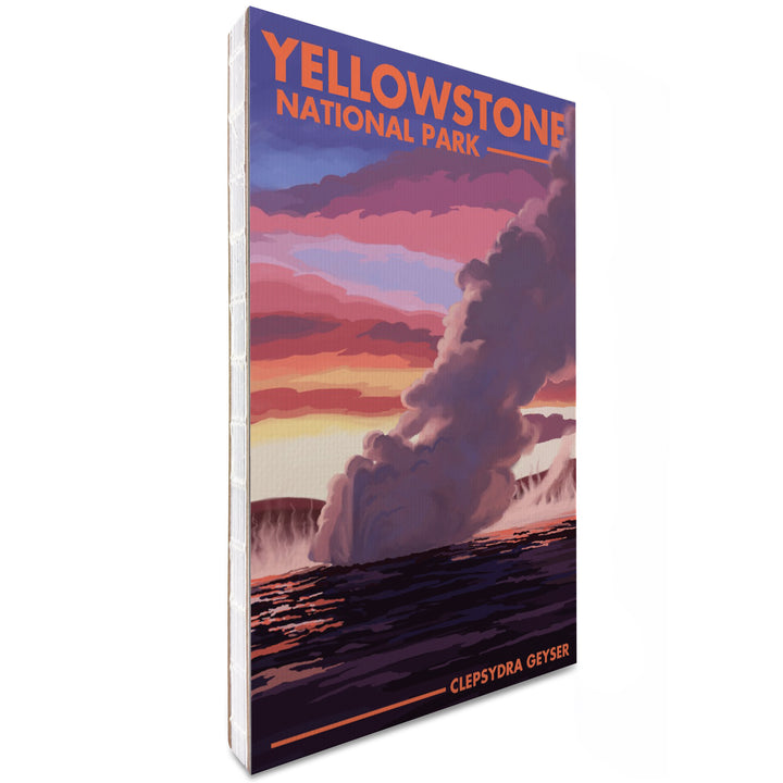 Lined 6x9 Journal, Yellowstone National Park, Wyoming, Clepsydra Geyser, Lay Flat, 193 Pages, FSC paper