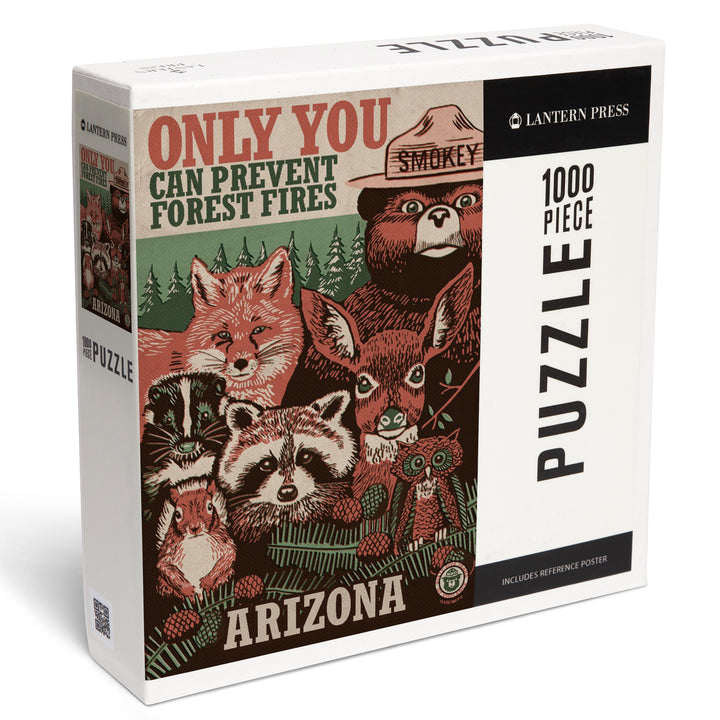 Arizona, Smokey Bear and Woodland Creatures, Jigsaw Puzzle
