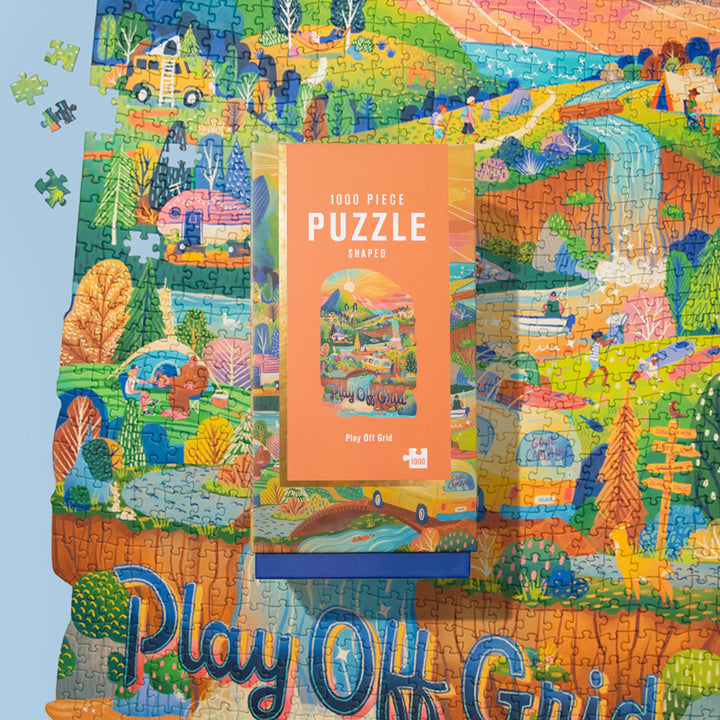 Lantern Press 1000 Piece Jigsaw Puzzle, Play Off Grid