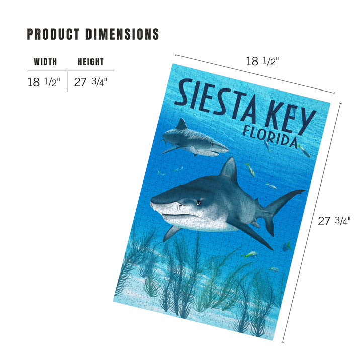 Siesta Key, Florida, Sharks, Jigsaw Puzzle
