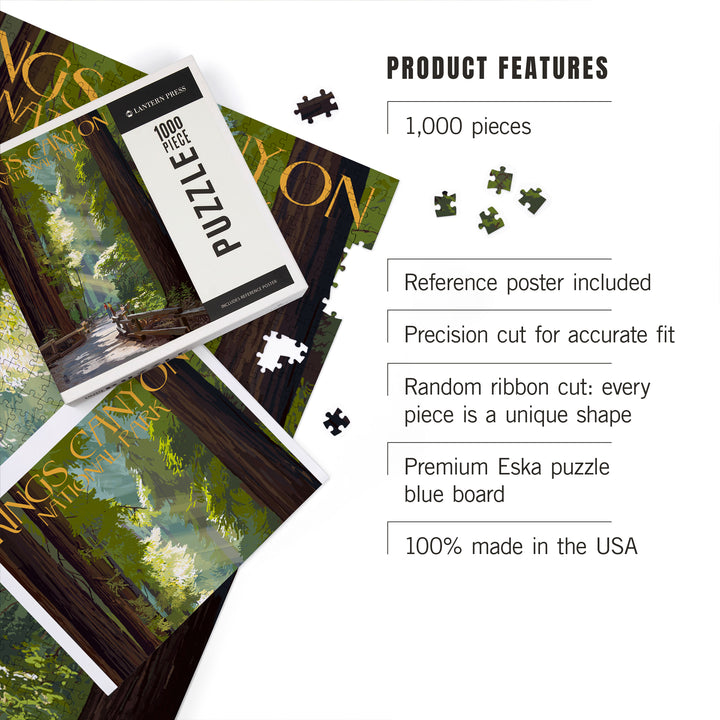 Kings Canyon National Park, California, Pathway and Hikers, Jigsaw Puzzle