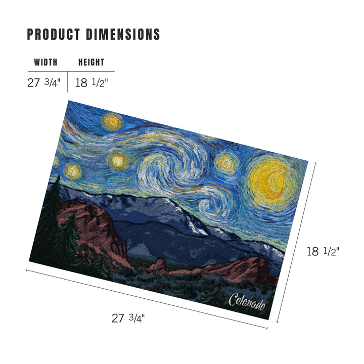 Colorado, Pikes Peak, Starry Night, Jigsaw Puzzle