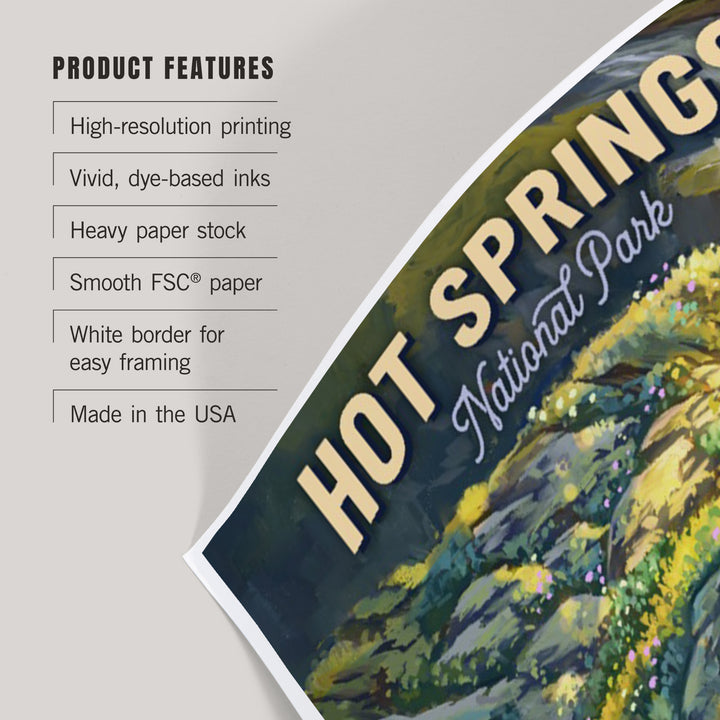 Hot Springs National Park, Arkansas, Oil Painting, Art & Giclee Prints