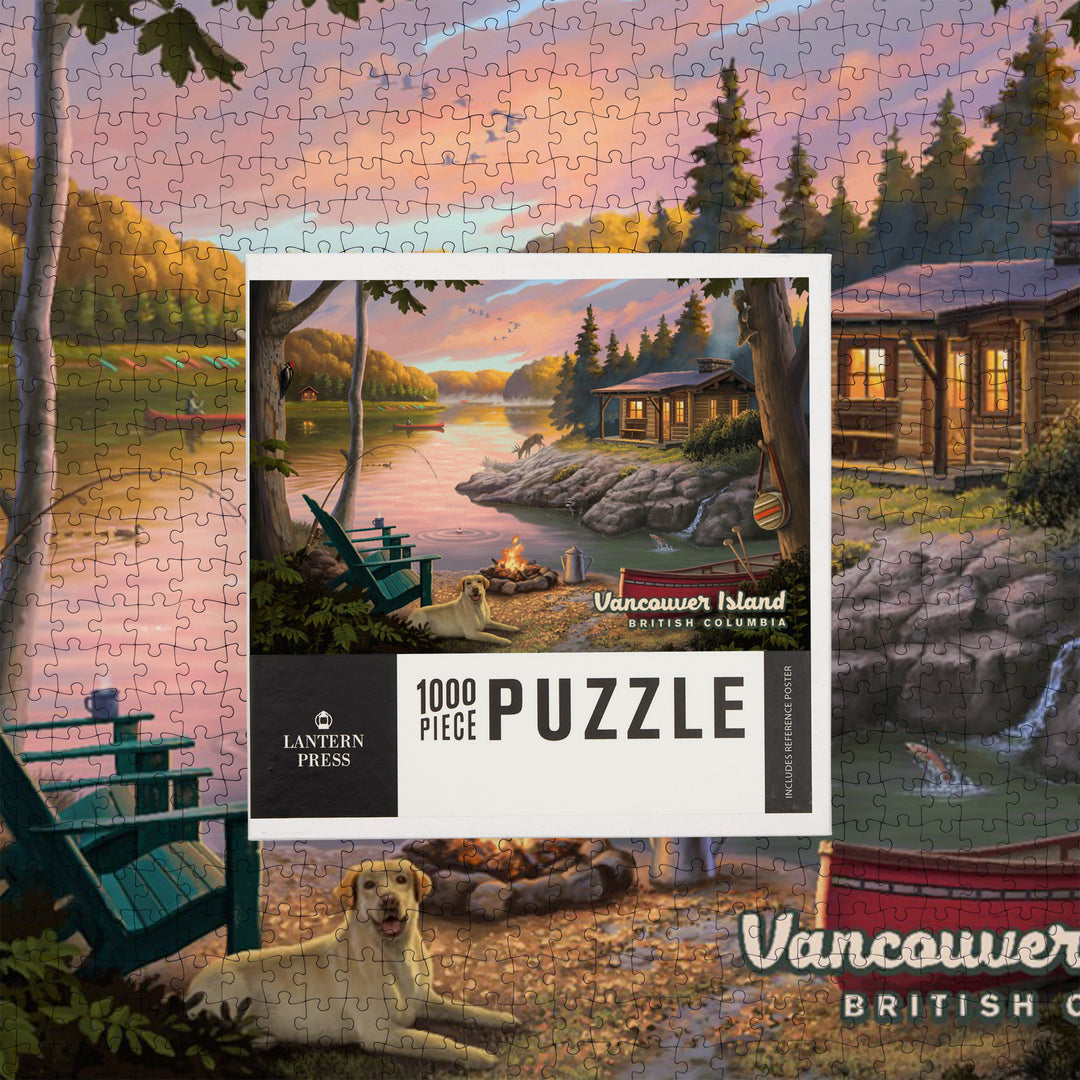 Vancouver Island, British Columbia, Canada, Lake Living, Jigsaw Puzzle