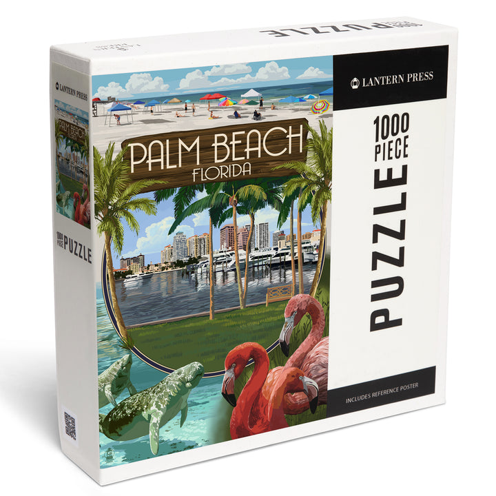 Palm Beach, Florida, Montage Scenes, Jigsaw Puzzle
