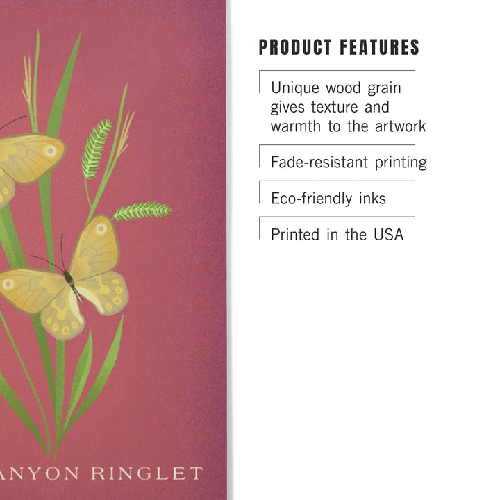 Grand Canyon Ringlet, Vintage Flora, Wood Sign and Postcards