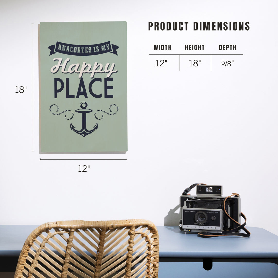 Anacortes, Washington, My Happy Place, Wood Signs and Postcards