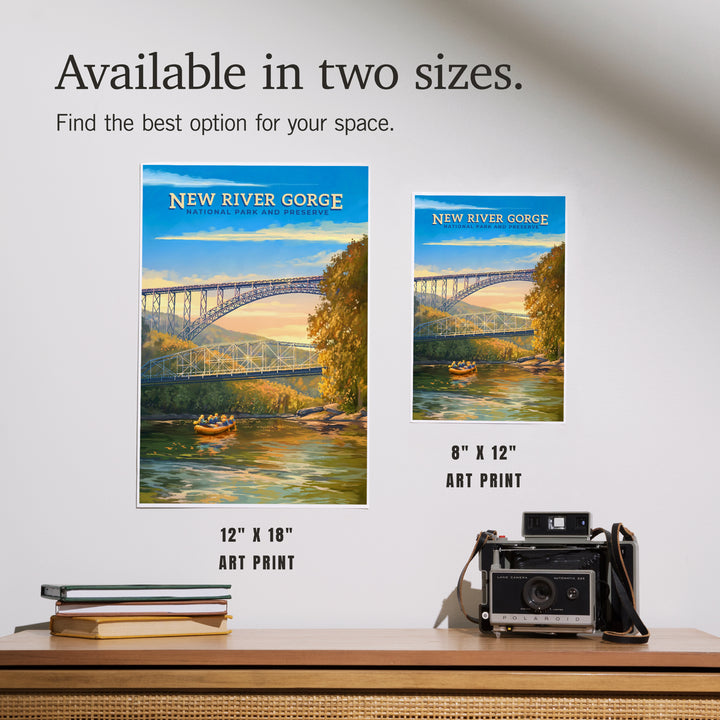 New River Gorge National Park and Preserve, Oil Painting, Art & Giclee Prints