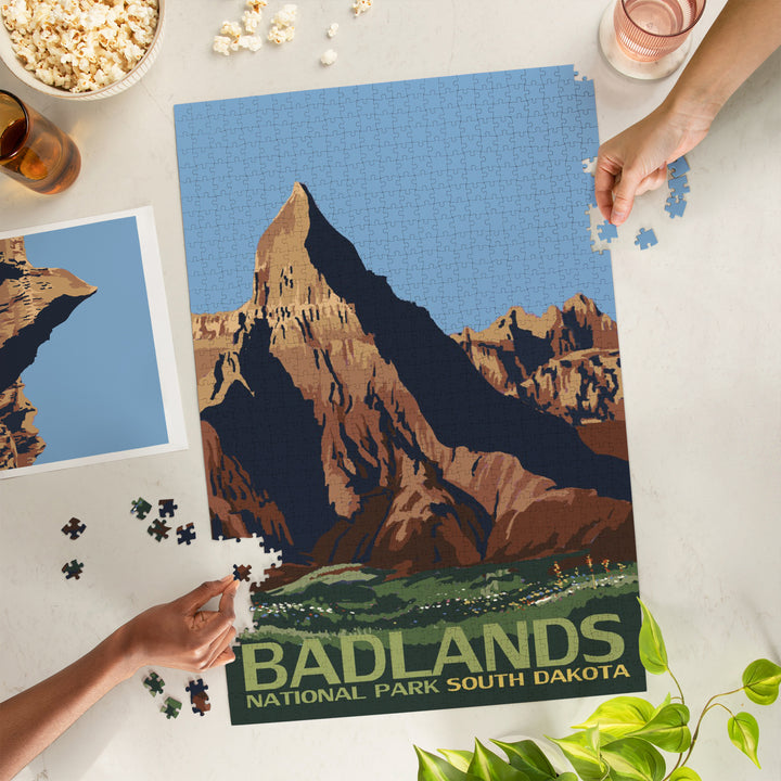Badlands National Park, South Dakota, Jigsaw Puzzle
