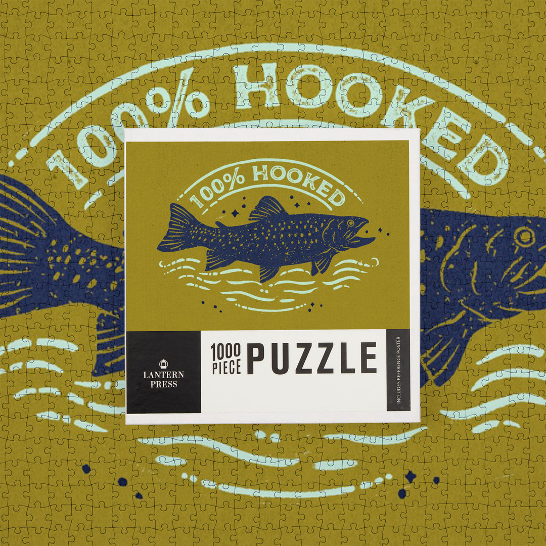 Lake Life Series, 100 Percent Hooked, 1000 Piece Jigsaw Puzzle