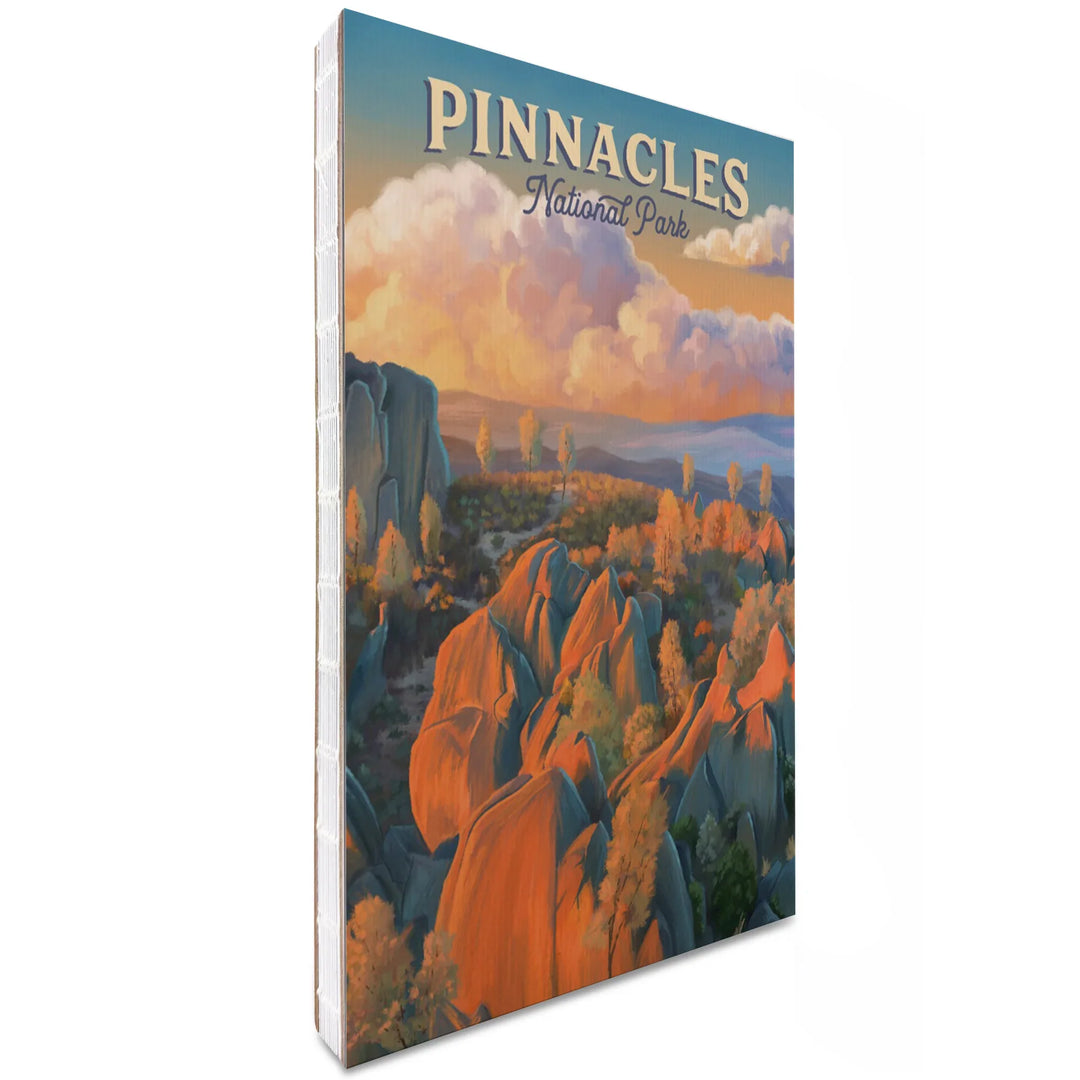 Lined 6x9 Journal, Pinnacles National Park, California, Oil Painting, Lay Flat, 193 Pages, FSC paper