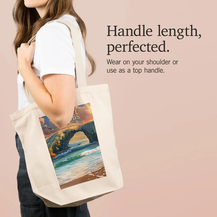 Channel Islands National Park, California, Oil Painting, Tote Bag