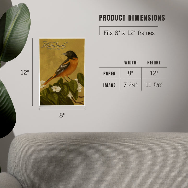 Maryland, Oriole, Oil Painting, Art & Giclee Prints