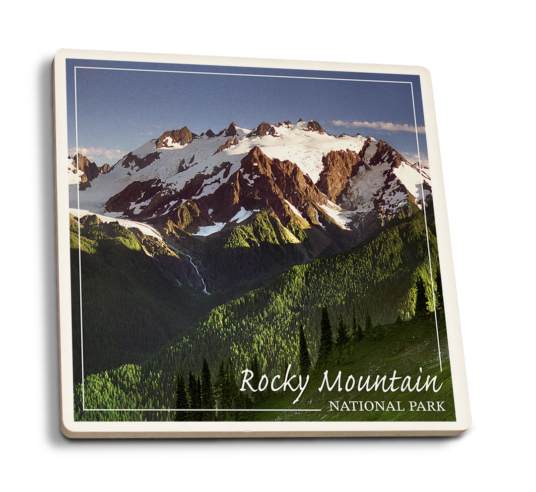 Rocky Mountain National Park, Colorado, Mountains and Trees, Coaster Set