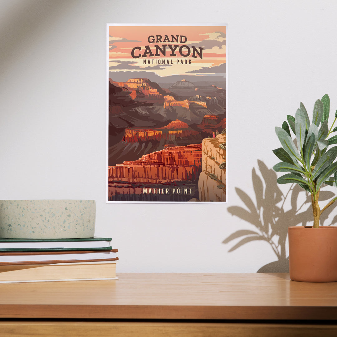 Grand Canyon National Park, Arizona, Painterly, Art & Giclee Prints
