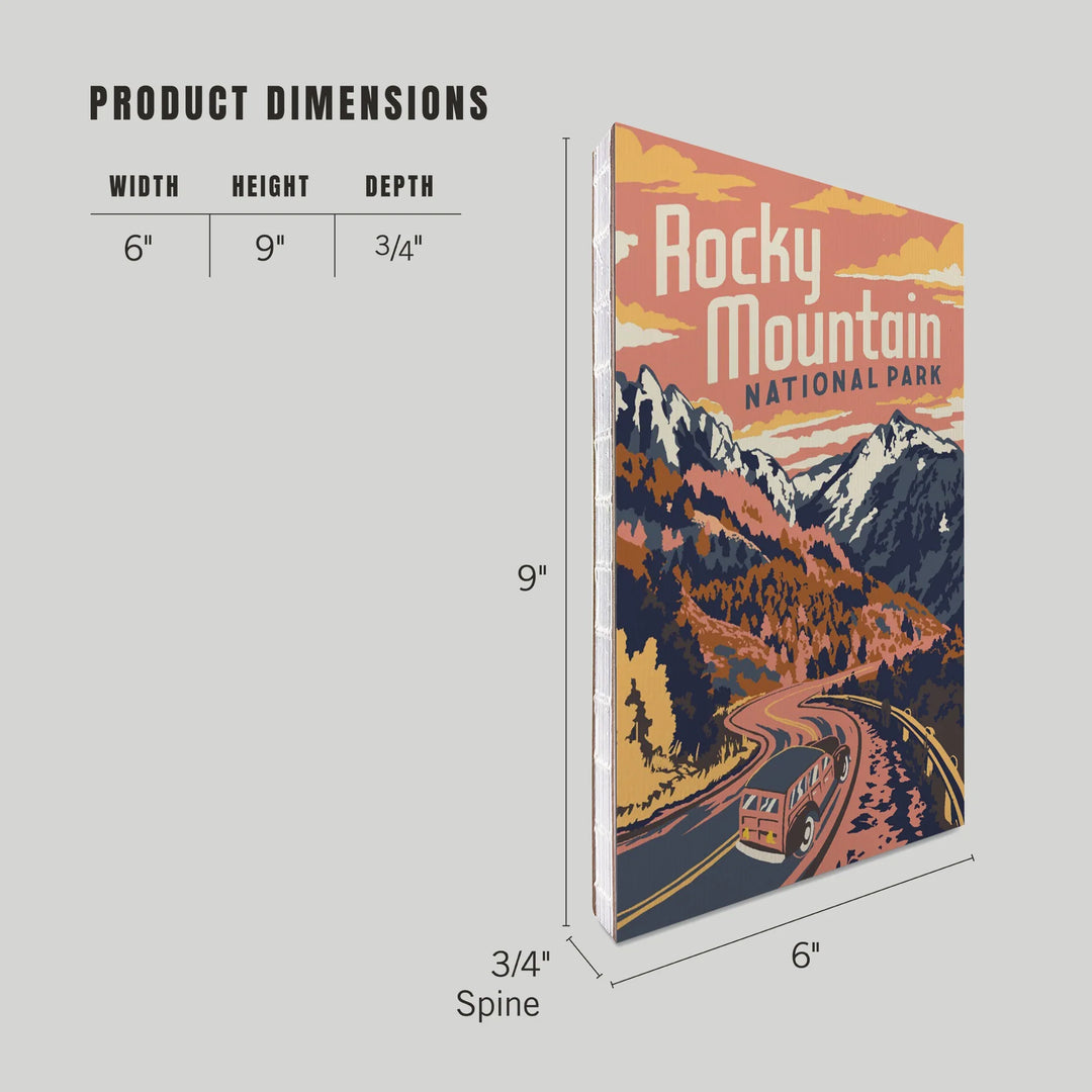 Lined 6x9 Journal, Rocky Mountain National Park, Colorado, Explorer Series, Lay Flat, 193 Pages, FSC paper