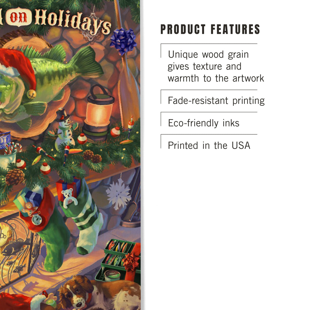 Hooked on Holidays, Oil Painting 141237, Wood Sign and Postcards