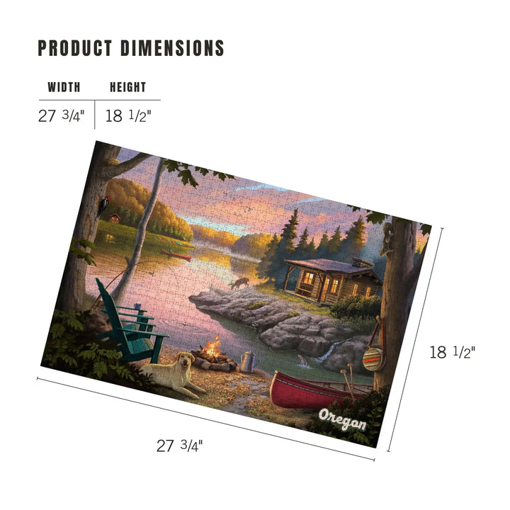 Oregon, Get Outside Series, Lake Living, Jigsaw Puzzle
