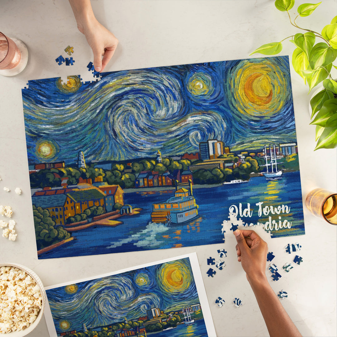 Alexandria, Virginia, Starry Night, 1000 Piece Jigsaw Puzzle