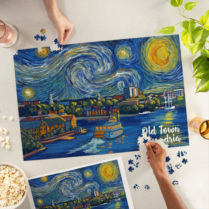 Alexandria, Virginia, Starry Night, 1000 Piece Jigsaw Puzzle