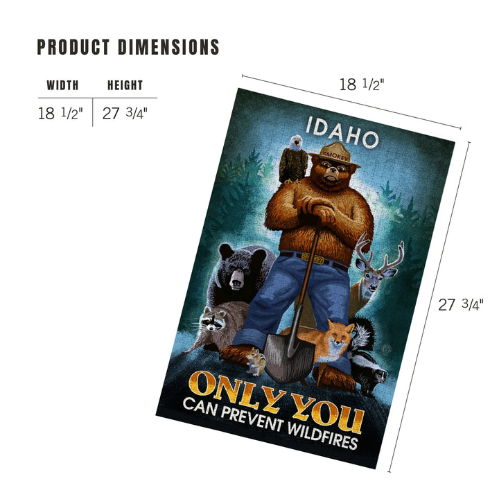 Idaho, Smokey Bear, Only You Can Prevent Wildfires, Officially Licensed, 1000 Piece Jigsaw Puzzle