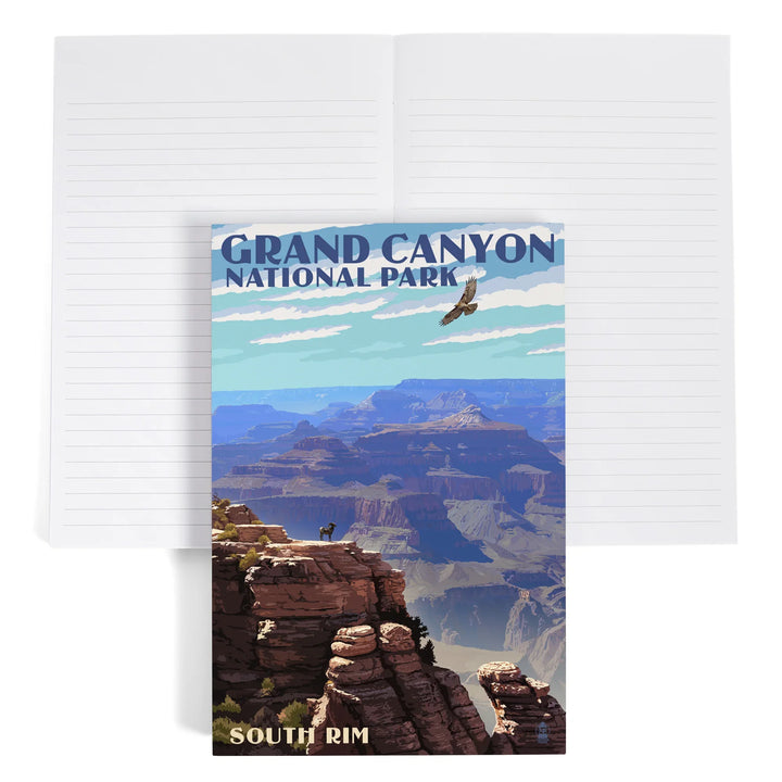 Lined 6x9 Journal, Grand Canyon National Park, Arizona, South Rim, Lay Flat, 193 Pages, FSC paper