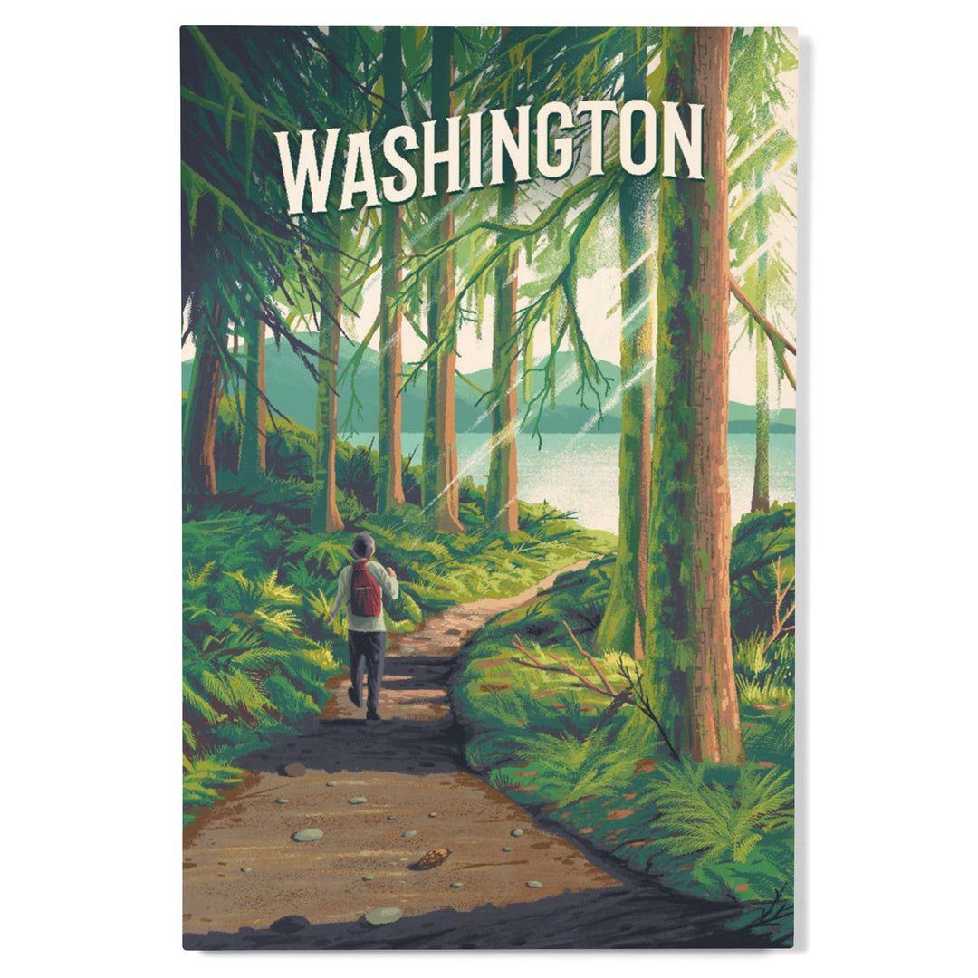 Washington, Walk In The Woods, Day Hike wood signs and postcards