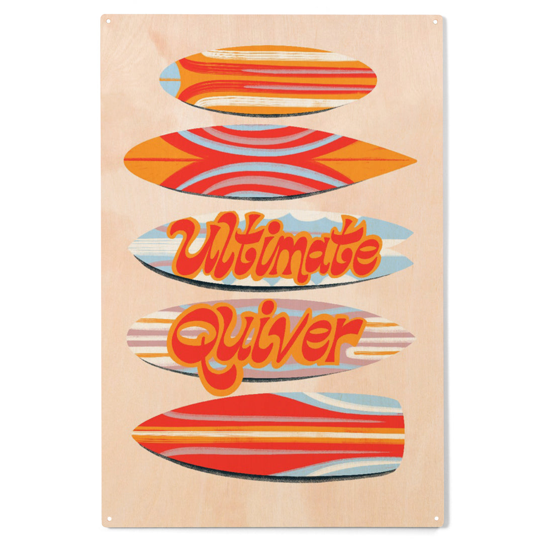 Secret Surf Spot Collection, Surfboards, Ultimate Quiver, Wood Sign and Postcards
