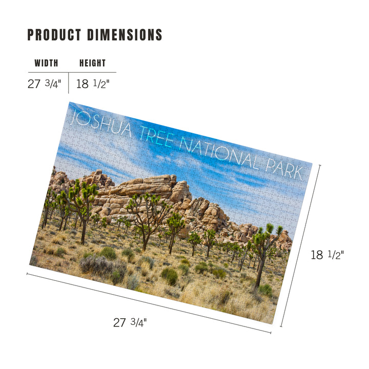 Joshua Tree National Park, California, Blue Sky and Rocks, 1000 Piece Jigsaw Puzzle