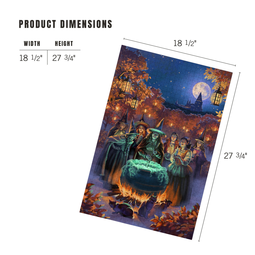 Oil Painting, Witch's Gathering, 1000 Piece Jigsaw Puzzle