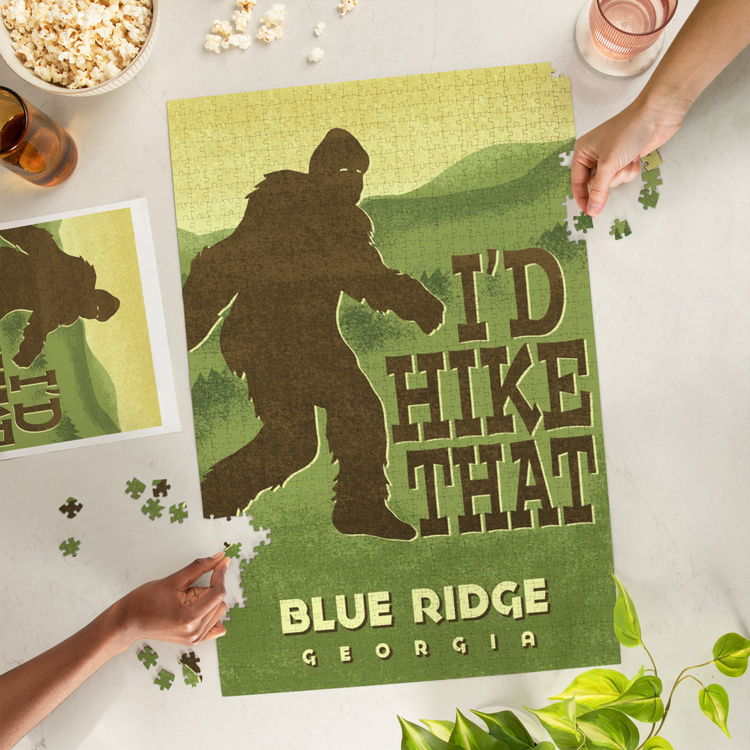 Blue Ridge, Georgia, I'd Hike That, Bigfoot, Jigsaw Puzzle