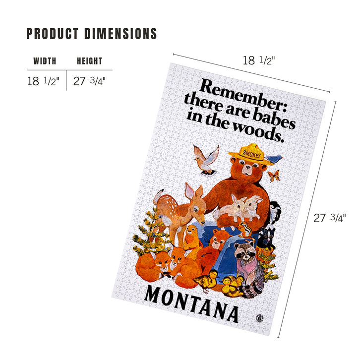 Montana, Smokey Bear, Babes in the Woods, Jigsaw Puzzle